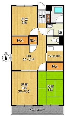 城所マンションの物件間取画像